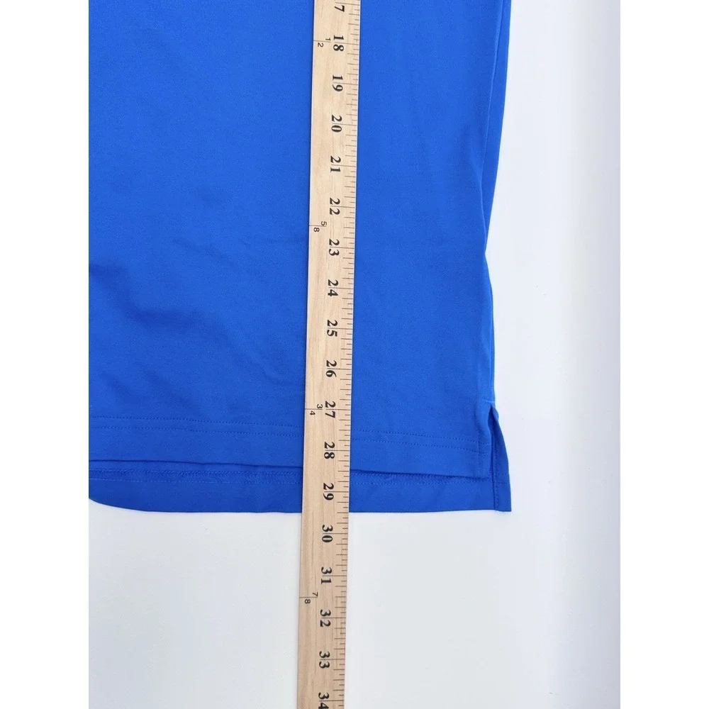XL Adidas Pocket Polo Golf Shirt  Trefoil Logo Mens Golf Bluebird MSRP $100